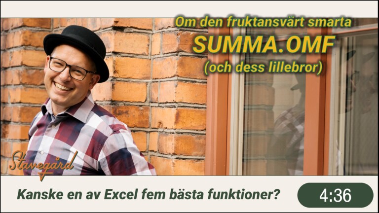 Den ultimata genomgången av SUMMA.OMF eller SUMIFS