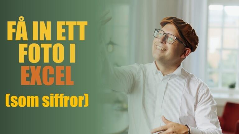 Att få in siffror från ett foto till Excel