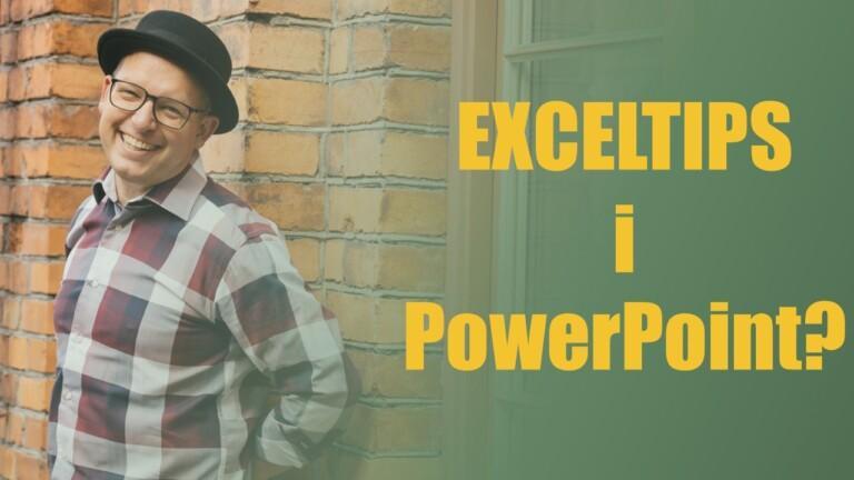 Graf i Excel till PowerPoint – på olika sätt 4.9 (7)