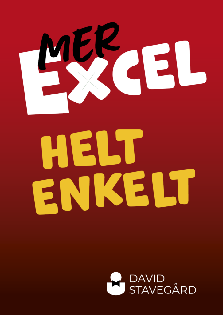 Mer Excel helt enkelt framsidan ren