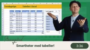 Tabeller i Excel