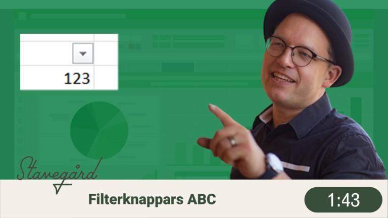 ABC om filterknappar i Excel