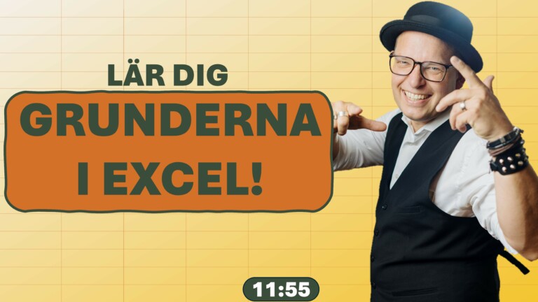 Grunderna i Excel en introduktion till kalkylprogrammet och genomgång av celler och funktioner!