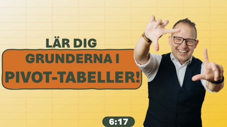 Hur funkar Pivot-tabeller i Excel?