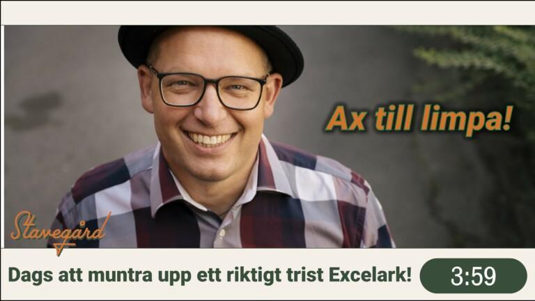 Ax-till-limpa – hur man snyggar till ett tråkigt Excelark